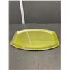 Image 2 : Vintage Green Enamel Catherine Holme Nautical Serving Tray and MCM Italian Stainless Steel Sauce Boa