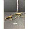 Image 1 : 2 Brass Lobsters 12" Long 7" Wide 4" Tall