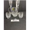 Image 2 : Lot of Waterford Crystal Wine Glasses Jug and Shot Glasses