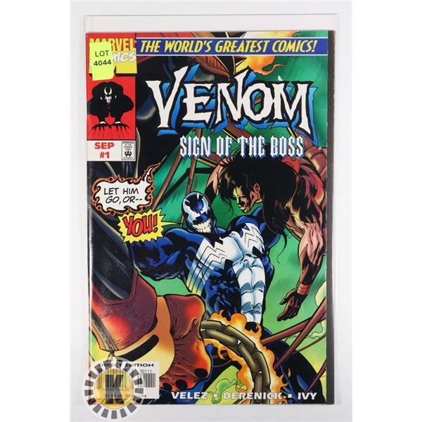 MARVEL VENOM SIGN OF THE BOSS