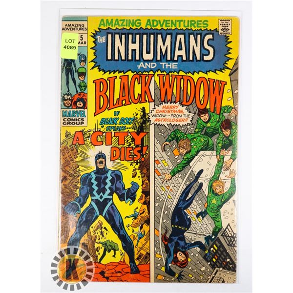 MARVEL THE INHUMANS AND THE BLACK WIDOW 5 MAR