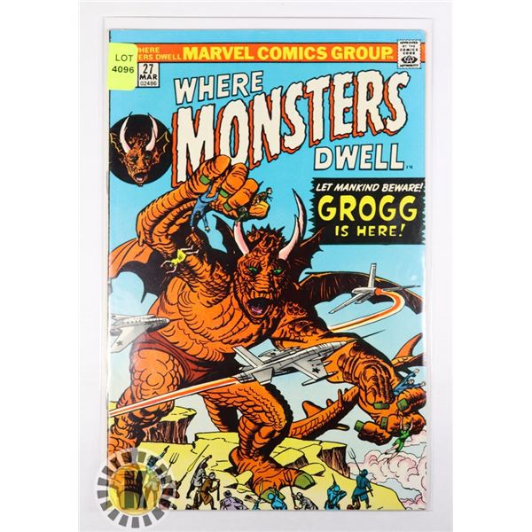 MARVEL WHERE MONSTERS DWELL  NO.27 MAR