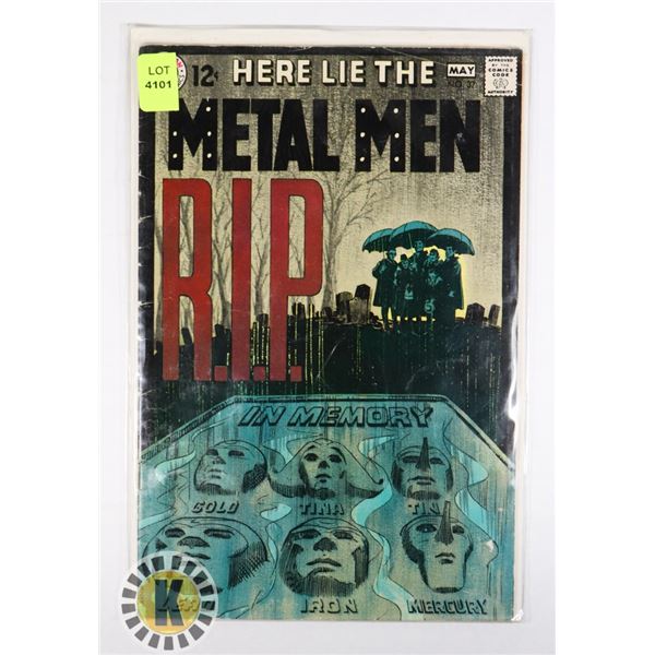 DC HERE LIE THE METAL MAN R.I.P. MAY NO.37