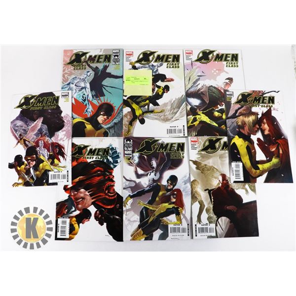 X-MEN FIRST CLASS COMPLETE RUN OF 1 OF 8 UP &