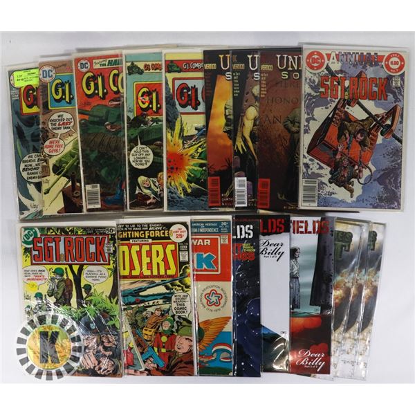 WAR COMICS.  GI COMBAT, SGT. ROCK, UNKNOWN