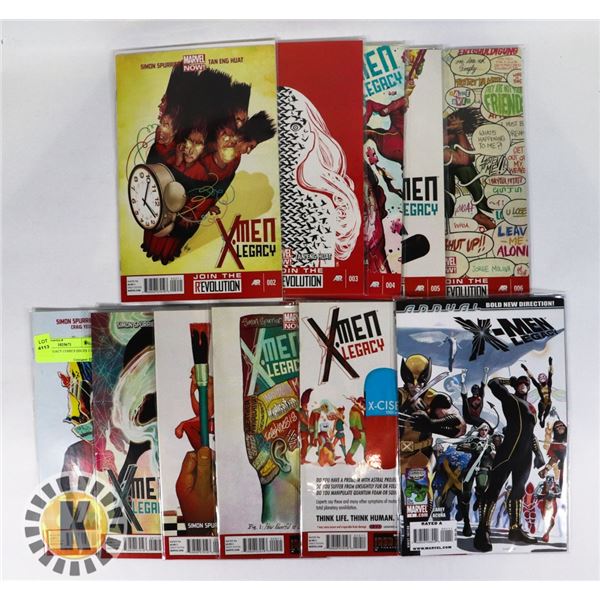 X-MEN LEGACY COMICS ISSUES 1-10 + ANNUAL