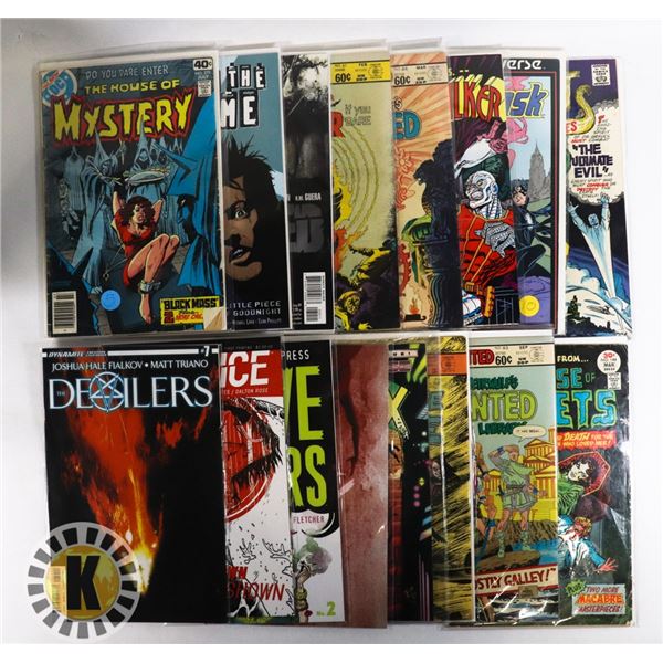 16 HORROR/SCARY COMICS SOME OLD SOME NEW