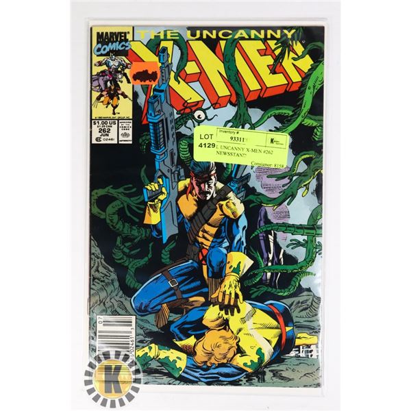 MARVEL UNCANNY X-MEN #262 COMIC, NEWSSTAND