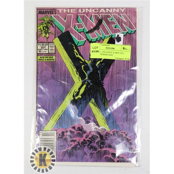 MARVEL UNCANNY X-MEN #251 COMIC, NEWSSTAND