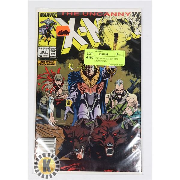 MARVEL UNCANNY X-MEN #252 COMIC, NEWSSTAND
