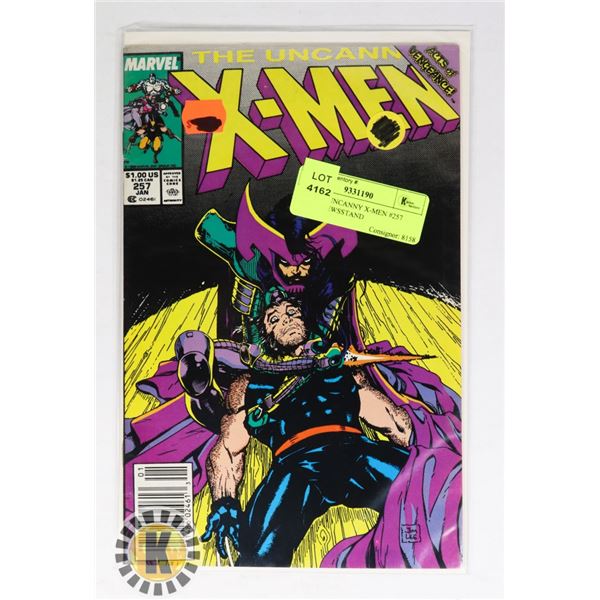MARVEL UNCANNY X-MEN #257 COMIC, NEWSSTAND