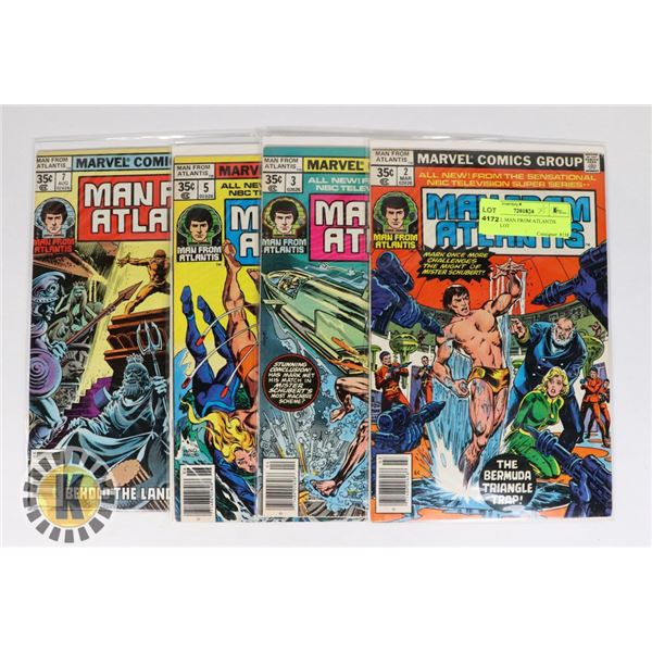 MARVEL MAN FROM ATLANTIS COMIC LOT
