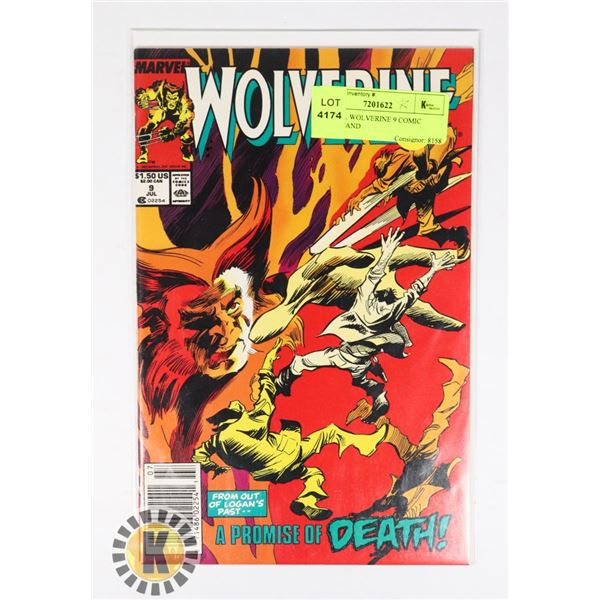 MARVEL WOLVERINE 9 COMIC  NEWSSTAND