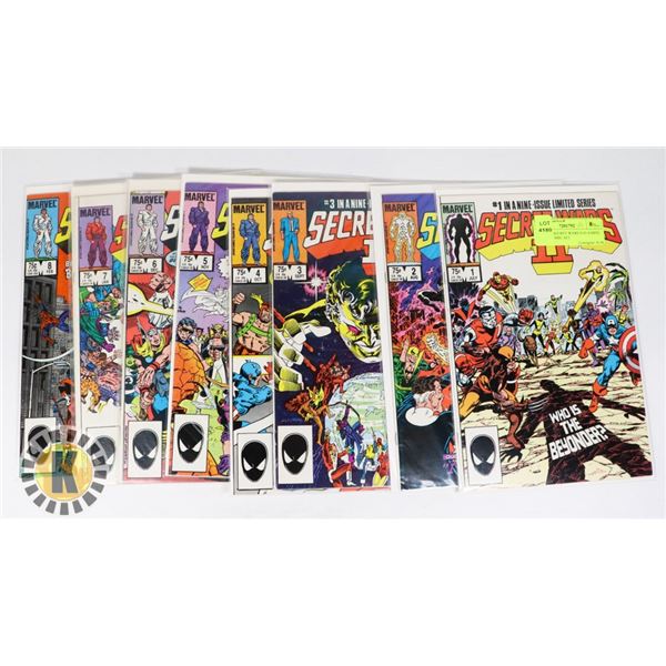 MARVEL SECRET WARS II #1-9 MINI SERIES COMIC SET