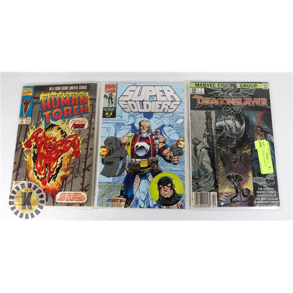 LOT OF 3 ASSORTED MARVEL COMICS