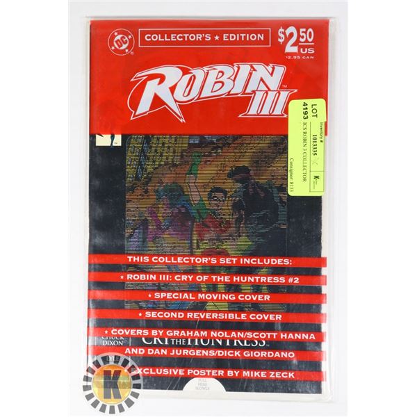 DC COMICS ROBIN 3 COLLECTOR EDITION