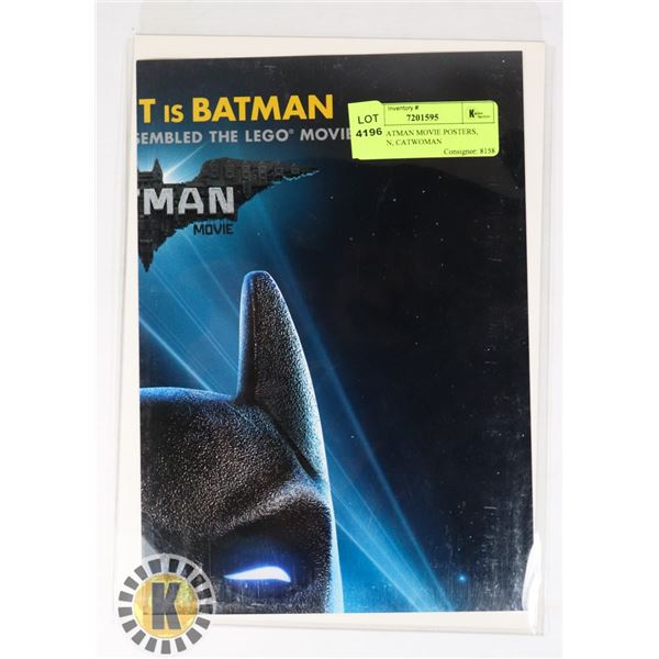 LEGO BATMAN MOVIE POSTERS, BATMAN, CATWOMAN