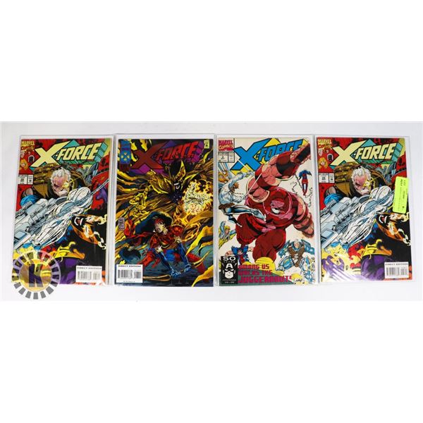 LOT OF 4 MARVEL COMICS X-FORCE