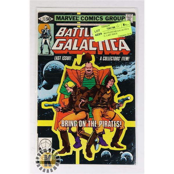 MARVEL BATTLESTAR GALACTICA #23 COMIC, LAST ISSUE