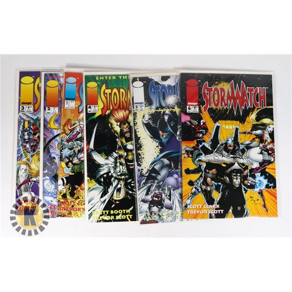 IMAGE STORMWATCH #1-6 COMIC LOT