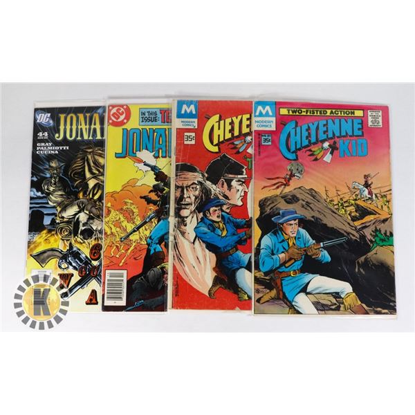 4 WESTERN COMICS 2 CHEYENNE KID AND 2 JONAH HEX