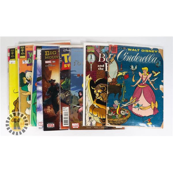 9 DISNEY COMICS - 1 ISSUE IS A FIFTY DOLLAR COMIC