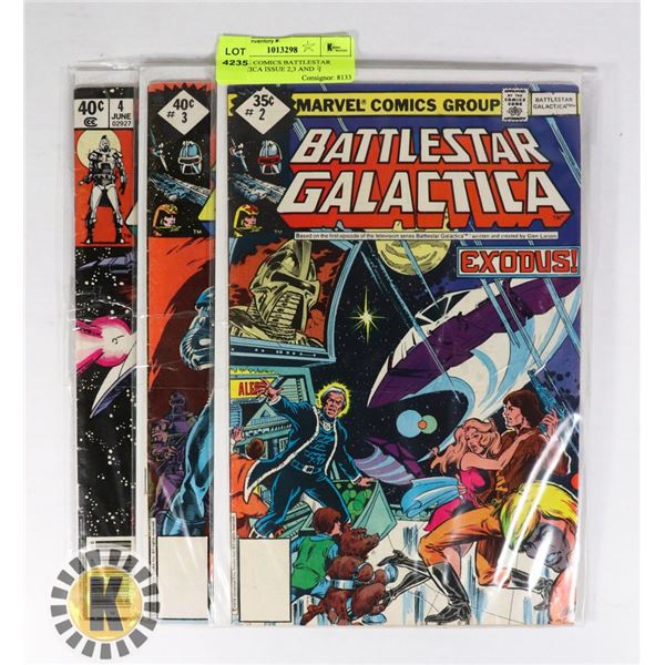MARVEL COMICS BATTLESTAR GALACTICA ISSUE 2,3 AND