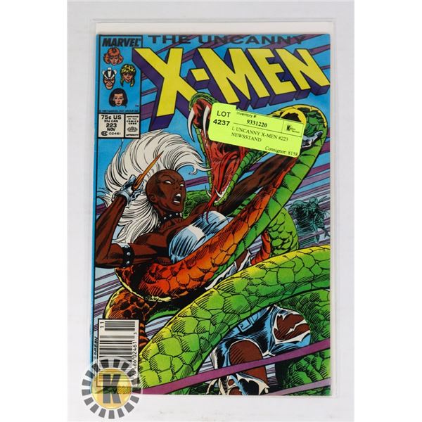 MARVEL UNCANNY X-MEN #223 COMIC, NEWSSTAND