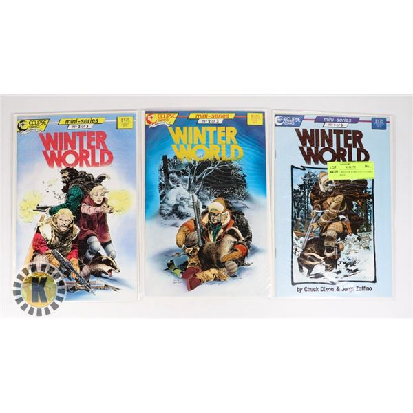 ECLIPSE WINTER WORLD #1-3 COMIC MINI SERIES