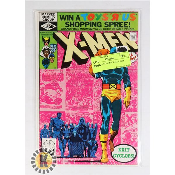 MARVEL UNCANNY X-MEN #138 COMIC