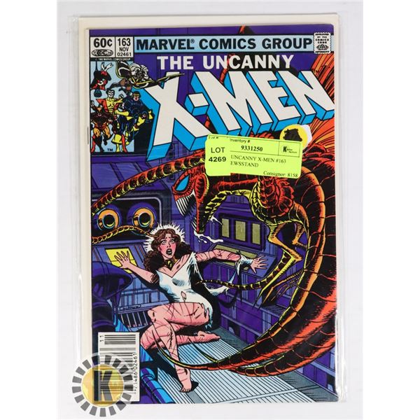 MARVEL UNCANNY X-MEN #163 COMIC, NEWSSTAND