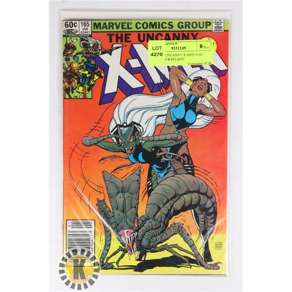 MARVEL UNCANNY X-MEN #165 COMIC, NEWSSTAND