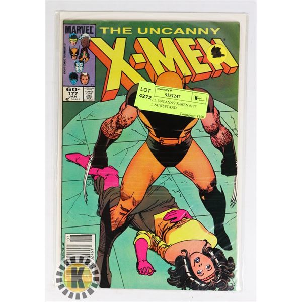 MARVEL UNCANNY X-MEN #177 COMIC, NEWSSTAND