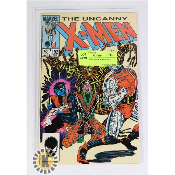 MARVEL UNCANNY X-MEN #192 COMIC