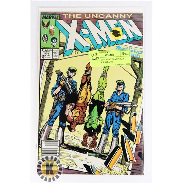 MARVEL UNCANNY X-MEN #236 COMIC, NEWSSTAND
