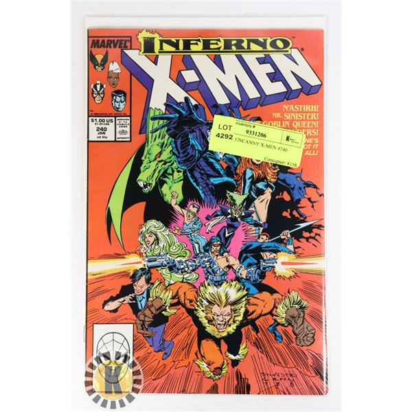 MARVEL UNCANNY X-MEN #240 COMIC