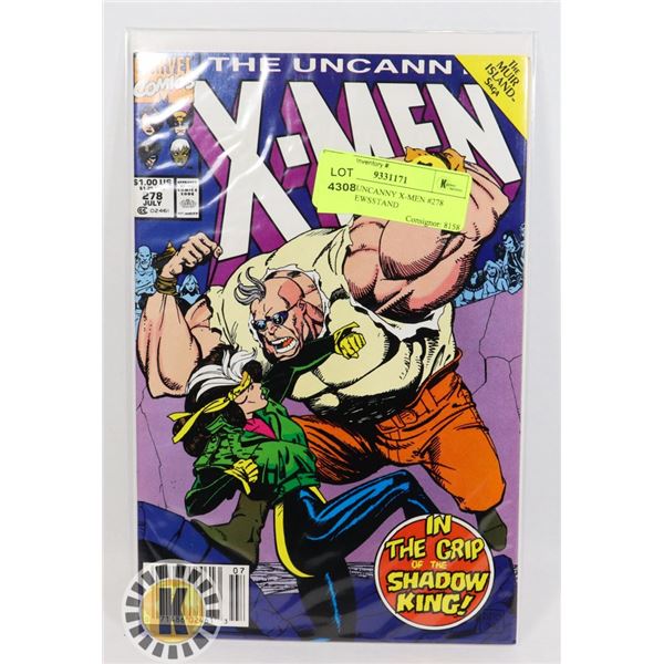 MARVEL UNCANNY X-MEN #278 COMIC, NEWSSTAND