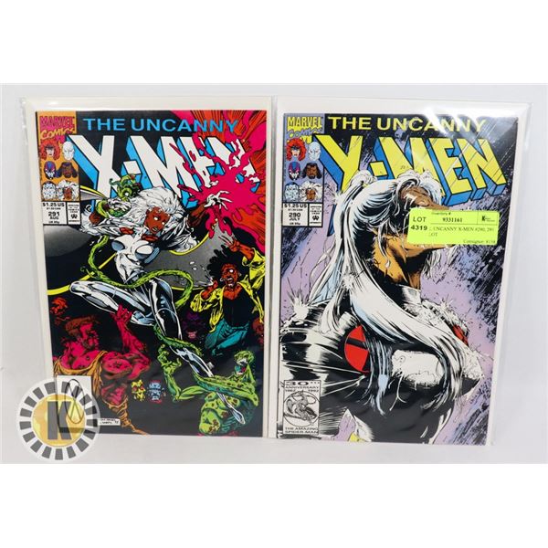 MARVEL UNCANNY X-MEN #290, 291 COMIC LOT