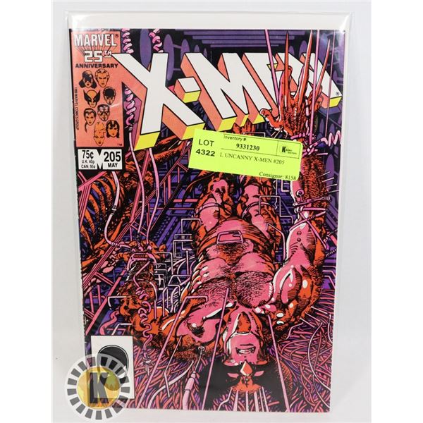 MARVEL UNCANNY X-MEN #205 COMIC