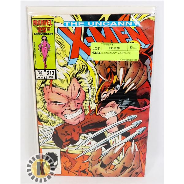 MARVEL UNCANNY X-MEN #213 COMIC