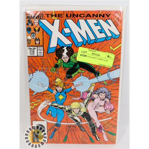 MARVEL UNCANNY X-MEN #218 COMIC