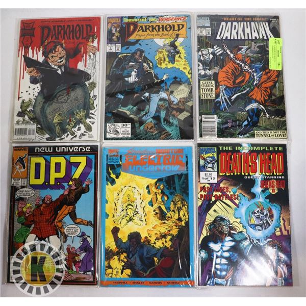 LOT OF 8 ASSORTED MARVEL COMICS DARKHOLD D.P.7