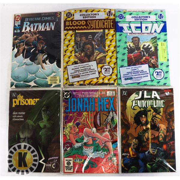 LOT OF 6 ASSORTED DC COMICS