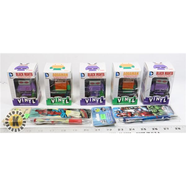 LOT OF 5 ASSORTED VINYL FIGURES