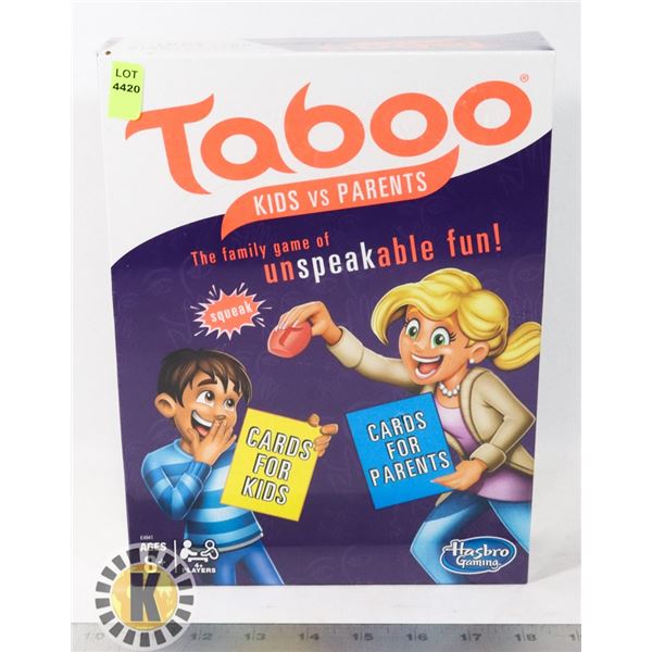 TABOO KIDS VS PARENTS FAMILY GAME