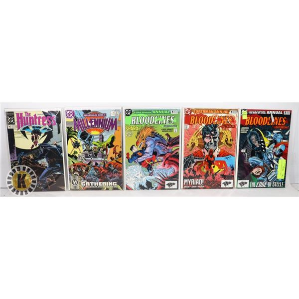 LOT OF 5 ASSORTED DC COMICS