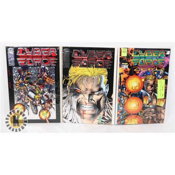 LOT OF 3 IMAGE COMICS CYBER FORCE