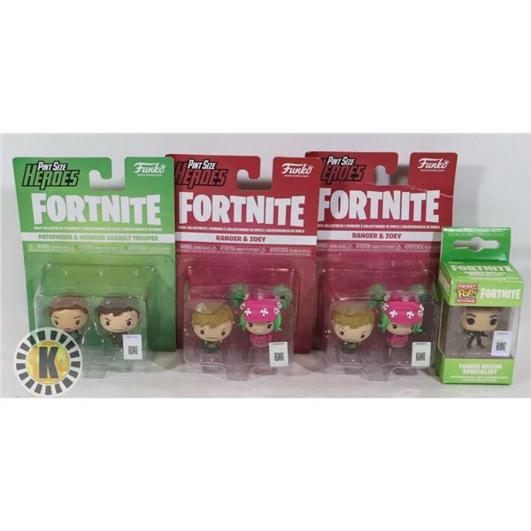 BAG OF ASSORTED FORTNITE VINYL COLLECTIBLES