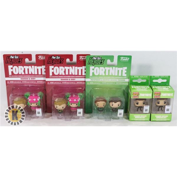 BAG OF ASSORTED FORTNITE VINYL COLLECTIBLES