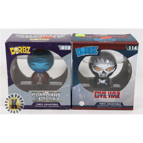 LOT OF 2 DORBZ VINYL COLLECTIBLE